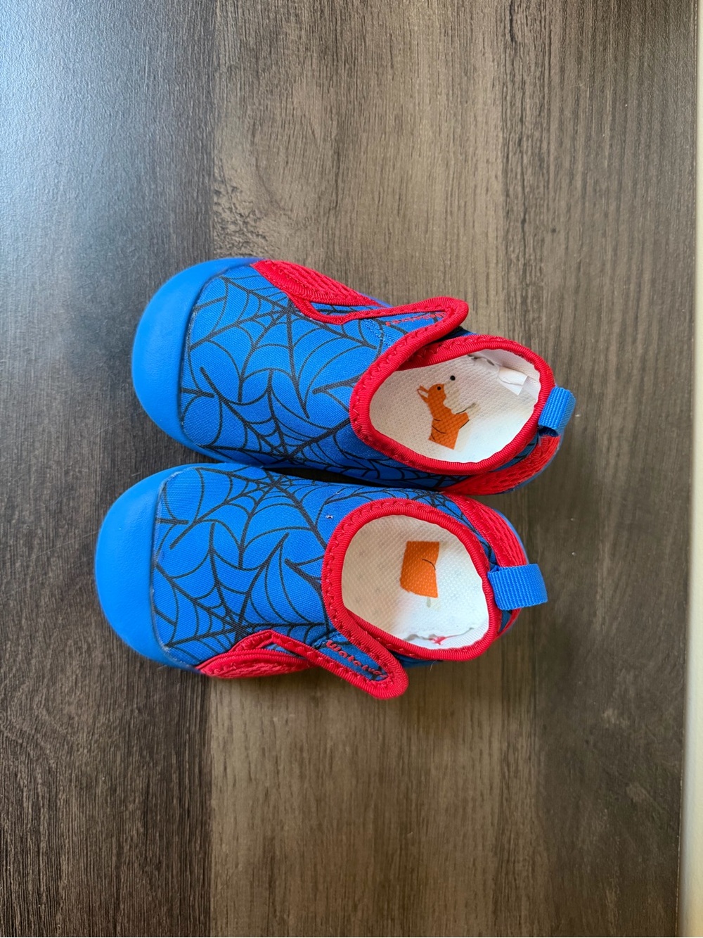 Water Kids Toddler Blue & Red Spiderweb Water Shoes Aqua Shoes